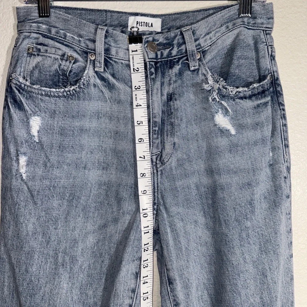 Pistola Jeans Presley High Rise Relaxed Womens 26 Roller Distressed Grunge BOHO